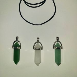 Interchangeable healing Crystal Necklace